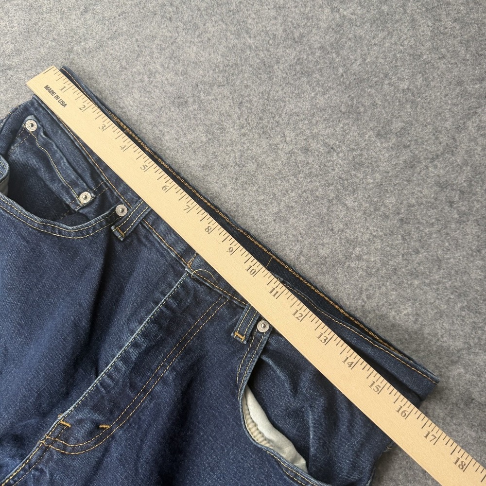 Levi's 514 Men's Straight Fit Jeans Dark Wash W34 L32 Denim Cotton - Picture 7 of 13